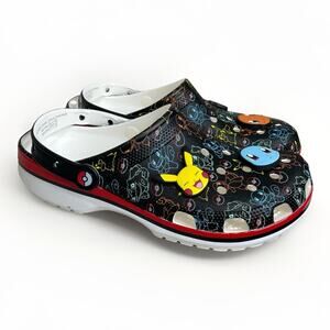 Crocs Classic Clog Pokemon Black Pikachu 211343-90H Men 10 Women 12 Brand New